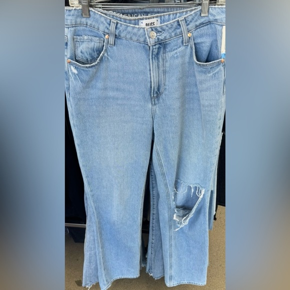 PAIGE Women's Chamomile Destructed Jeans - Picture 6 of 6